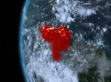 Kırmızı gece Venezuela