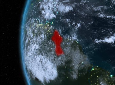 Kırmızı gece Guyana