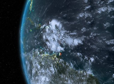 Kırmızı gece Karayipler'de