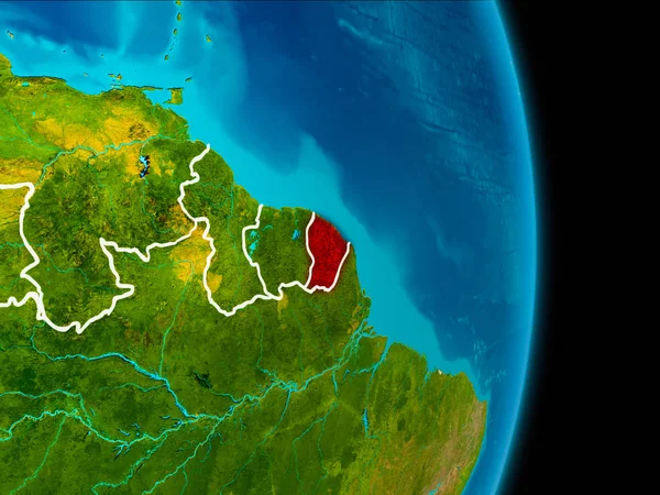 Französische Guiana auf Erden — Stockfoto