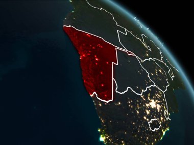 Kırmızı gece Namibya