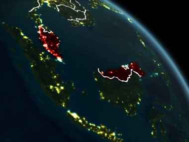 Malezya kırmızı gece