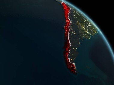 Şili kırmızı gece