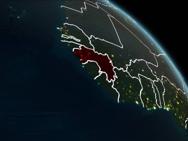 Gine kırmızı gece