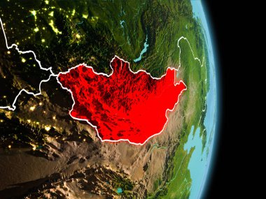 Moğolistan dünya üzerindeki sabah