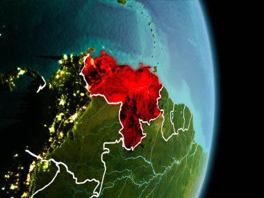 Venezuela dünya üzerindeki sabah