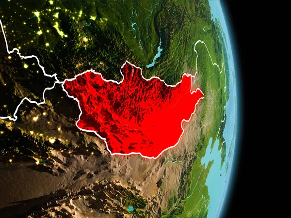 Moğolistan dünya üzerindeki sabah