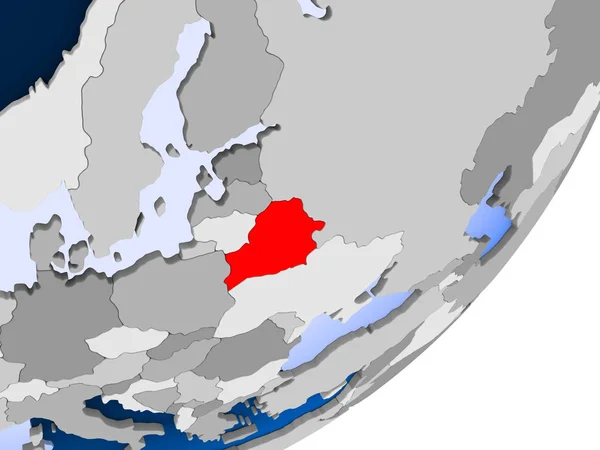 Mapa Běloruska — Stock fotografie
