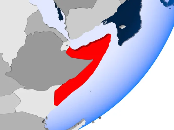 O mapa de Somália — Fotografia de Stock