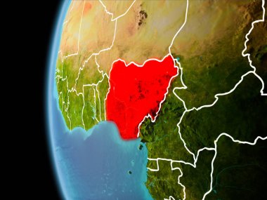 Akşam uzayda Nijerya'dan