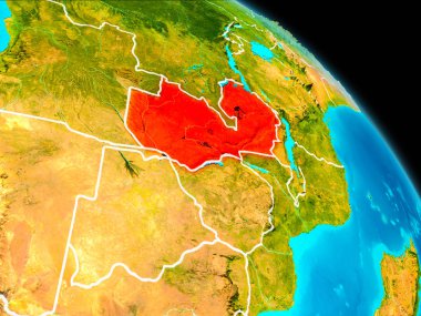 Zambiya Dünya üzerindeki