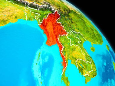 Myanmar yeryüzünde