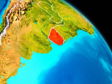 Uruguay yeryüzünde