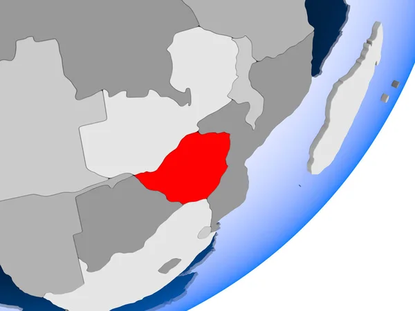 Karte von Simbabwe — Stockfoto