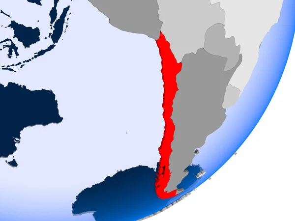 Chile Térkép — Stock Fotó