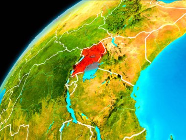 Uganda uzaydan