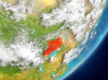 Uganda uzaydan