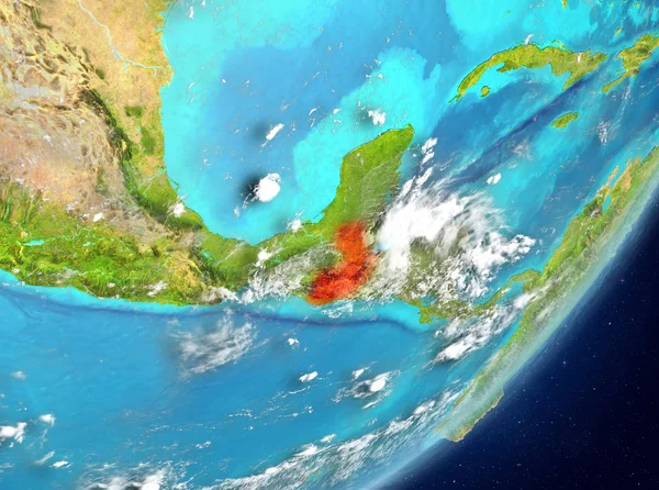 Guatemala desde el espacio — Foto de Stock