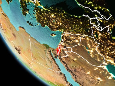 Dünya üzerinde gece İsrail