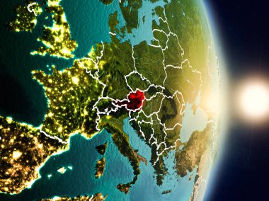 Gündoğumu sırasında Avusturya