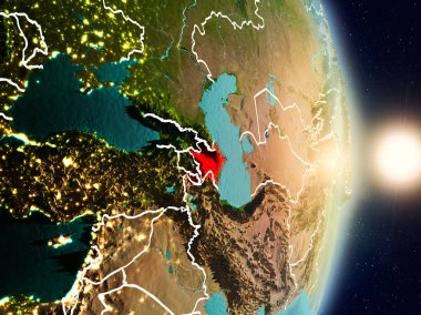 Azerbaycan gündoğumu sırasında