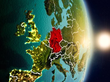 Gündoğumu sırasında Almanya