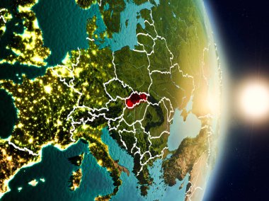 Slovakya gündoğumu sırasında