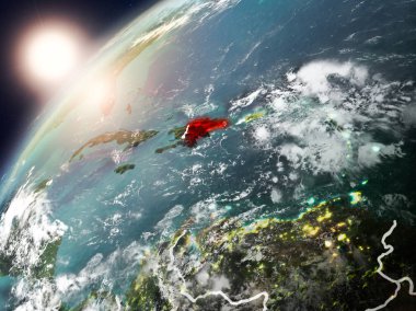 Dominik Cumhuriyeti Planet Earth günbatımı