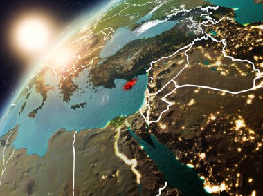 Kıbrıs Planet Earth günbatımı