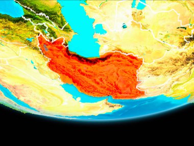 İran'ın uydu görüntüsü