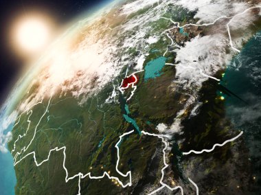 Ruanda Planet Earth günbatımı