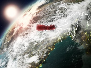 Nepal Planet Earth günbatımı