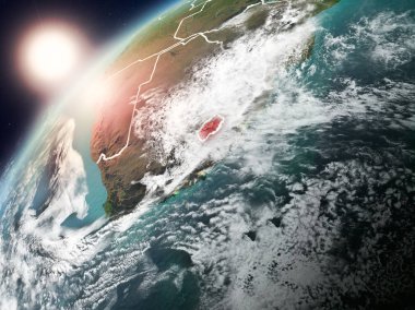 Lesotho Planet Earth günbatımı