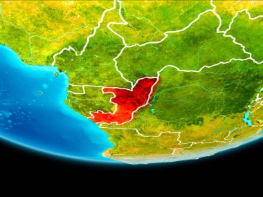 Kongo uydu görünümü