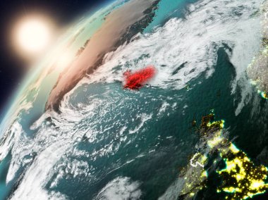 İzlanda Planet Earth günbatımı