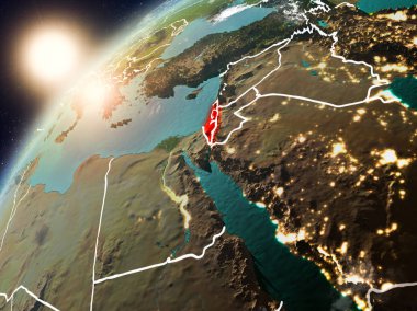 İsrail Planet Earth günbatımı