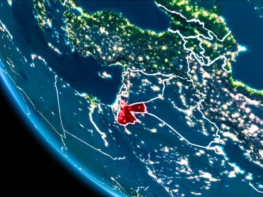 Jordan yörünge görünümü geceleri