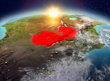 Zambiya Sunrise uzaydan