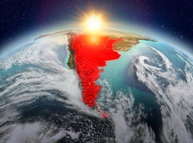 Arjantin Sunrise uzaydan