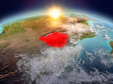 Zimbabve Sunrise uzaydan