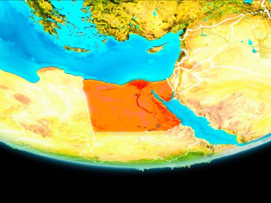 Mısır uydu görünümü