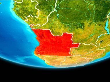 Angola uydu görünümü