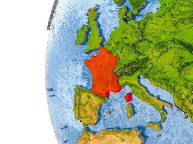 Fransa Haritası modeli bir küre