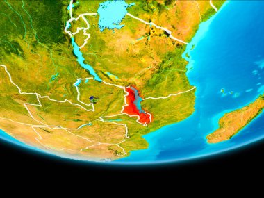 Malavi uydu görünümü