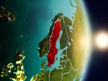 İsveç gündoğumu sırasında