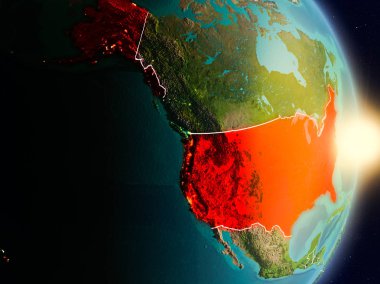 Gündoğumu sırasında ABD