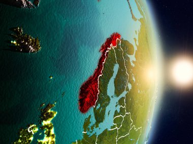 Norveç gündoğumu sırasında