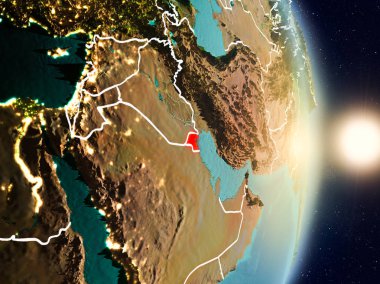 Gündoğumu sırasında Kuveyt