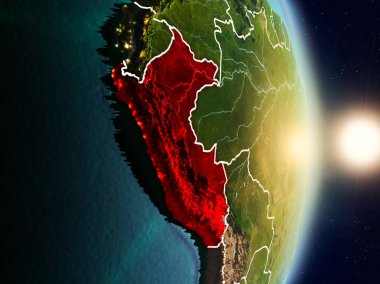 Peru gündoğumu sırasında