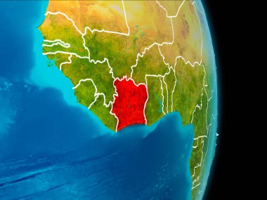 Fildişi Sahili yeryüzünde